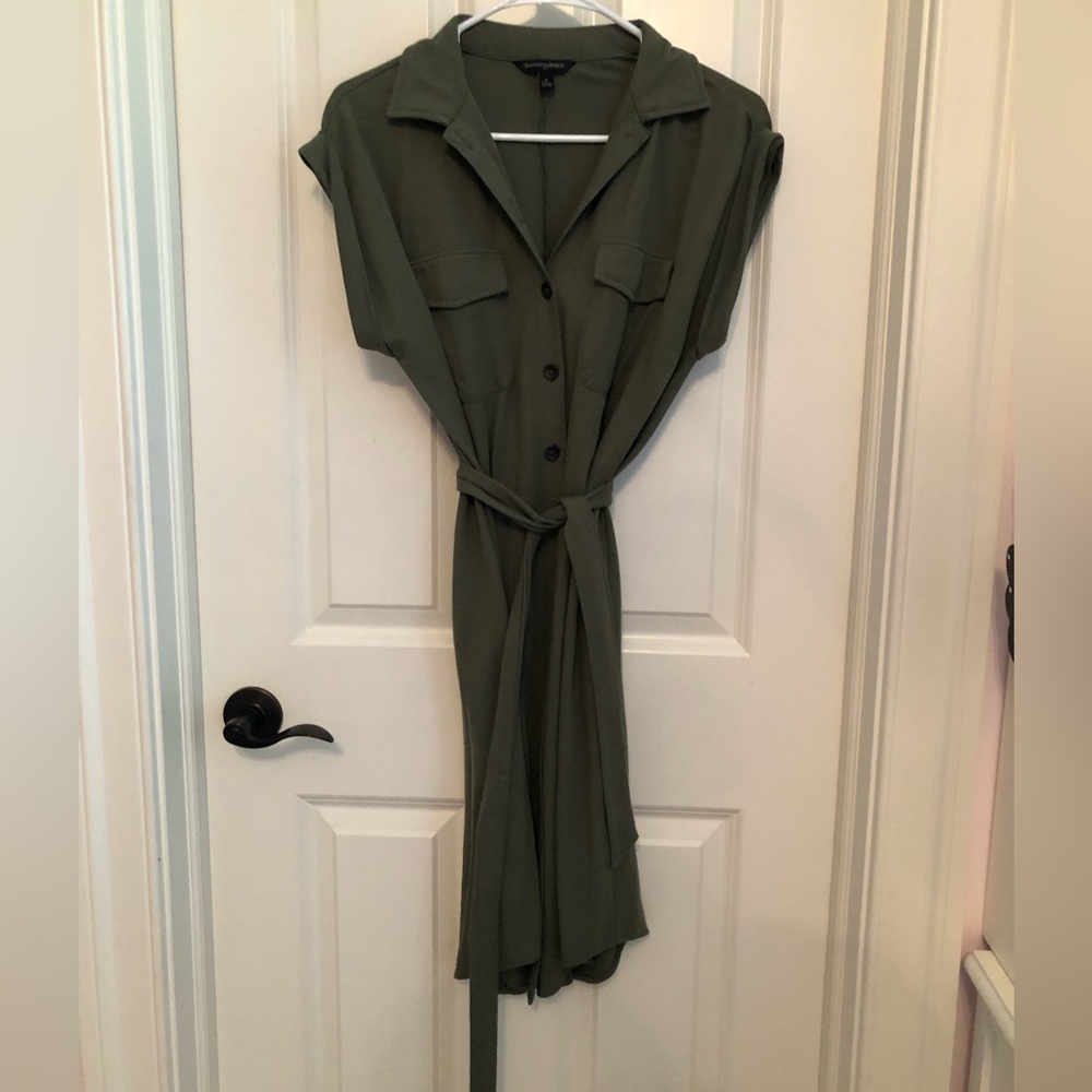 Army green Summer Dress